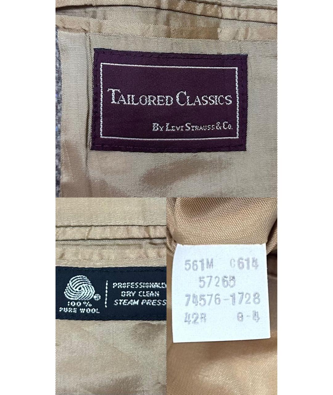 LEVI'S Коричневый твидовый пиджак, фото 8