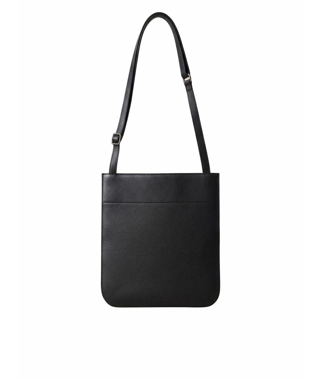 LORO PIANA Темно-синяя кожаная сумка через плечо, фото 1