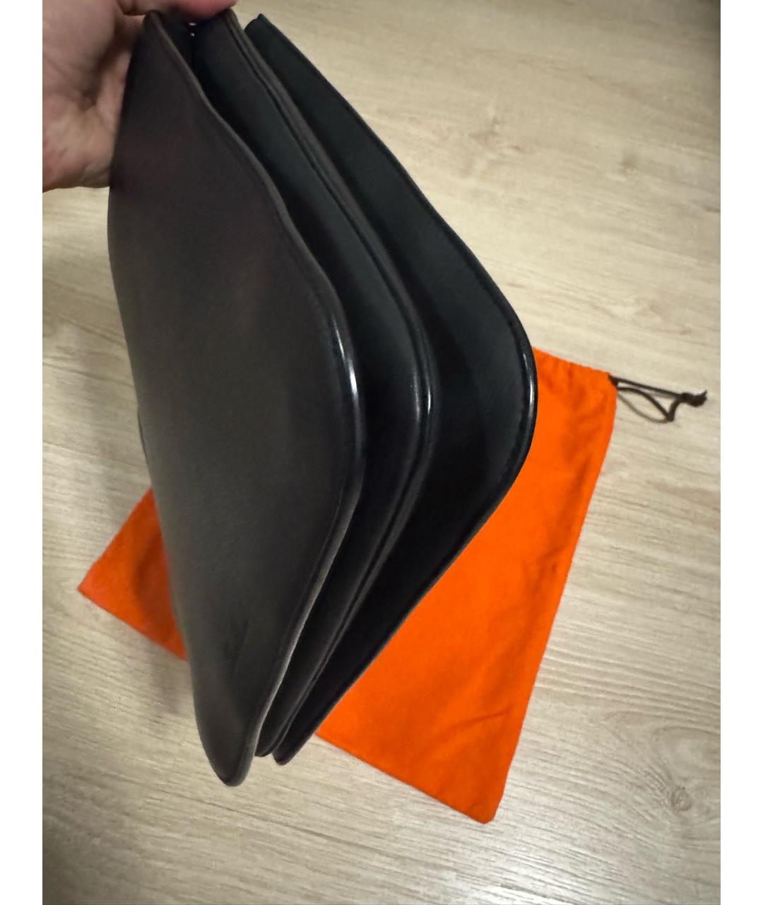 LORO PIANA Темно-синяя кожаная сумка через плечо, фото 6