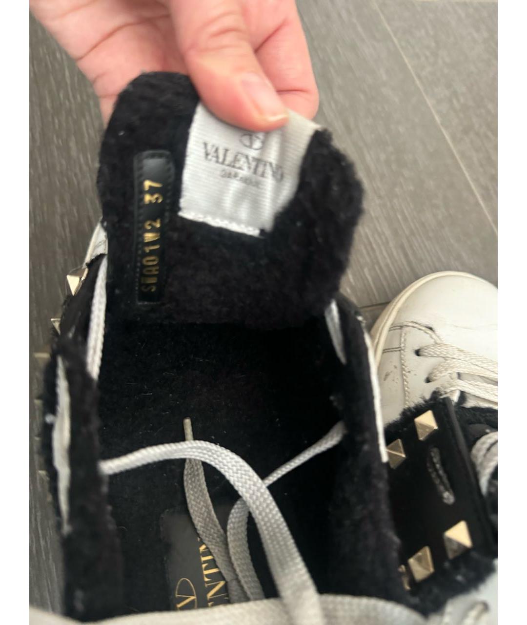 VALENTINO Белые кожаные кеды, фото 3