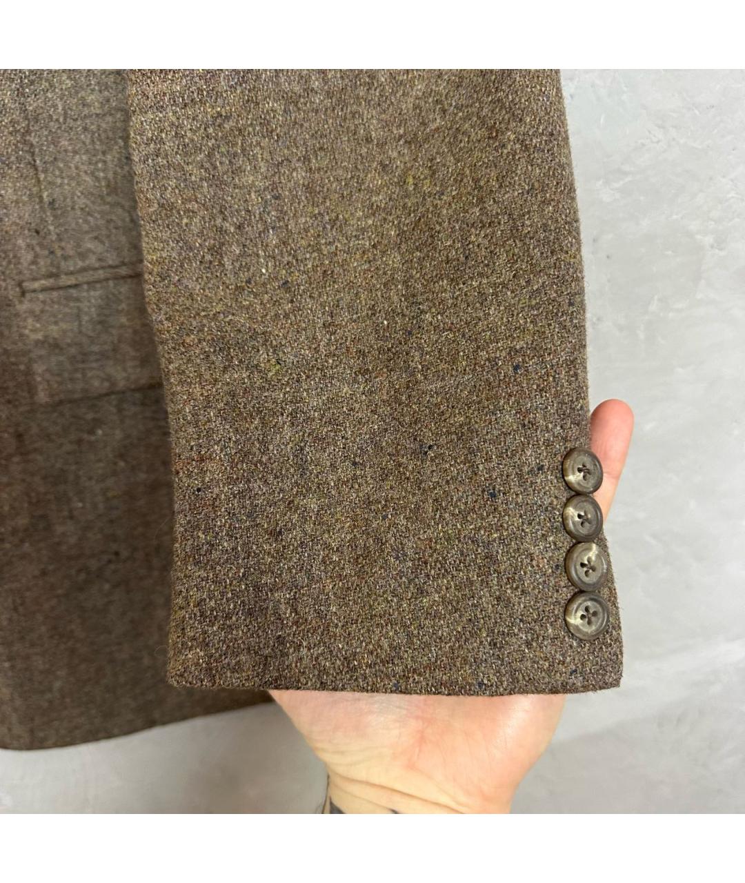 POLO RALPH LAUREN Коричневый твидовый пиджак, фото 4