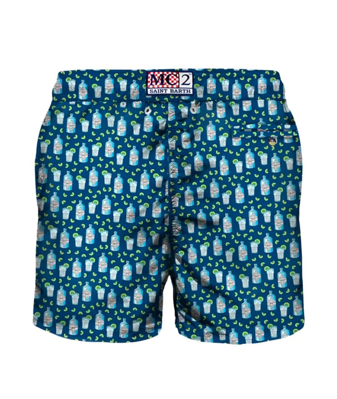 MC2 SAINT BARTH Мульти полиэстеровые шорты, фото 2