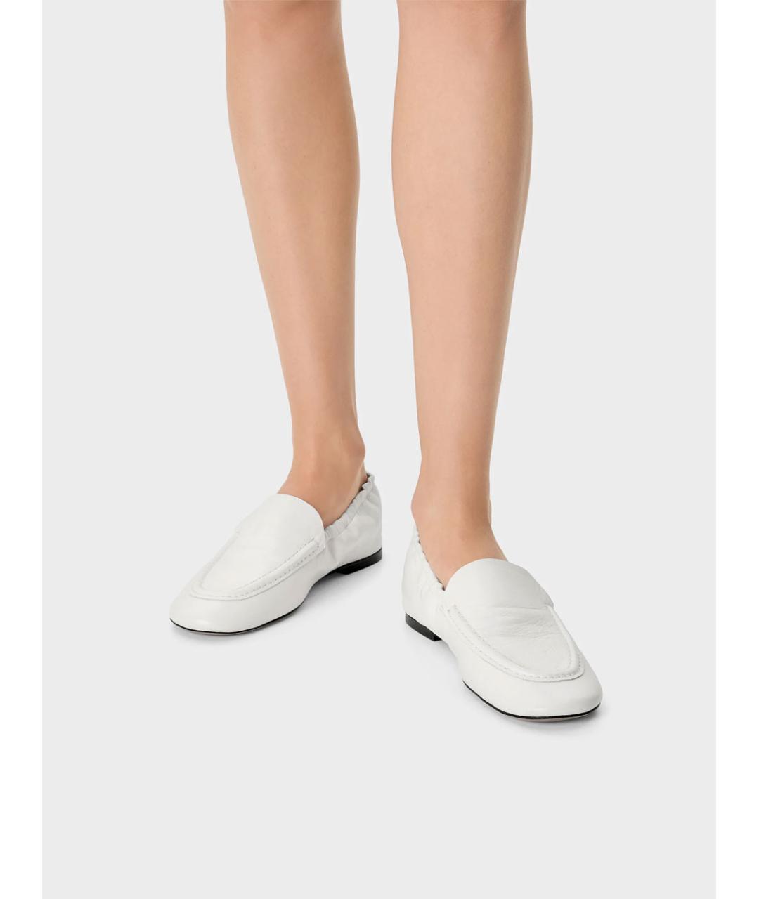 Odissì Белые кожаные лоферы, фото 2