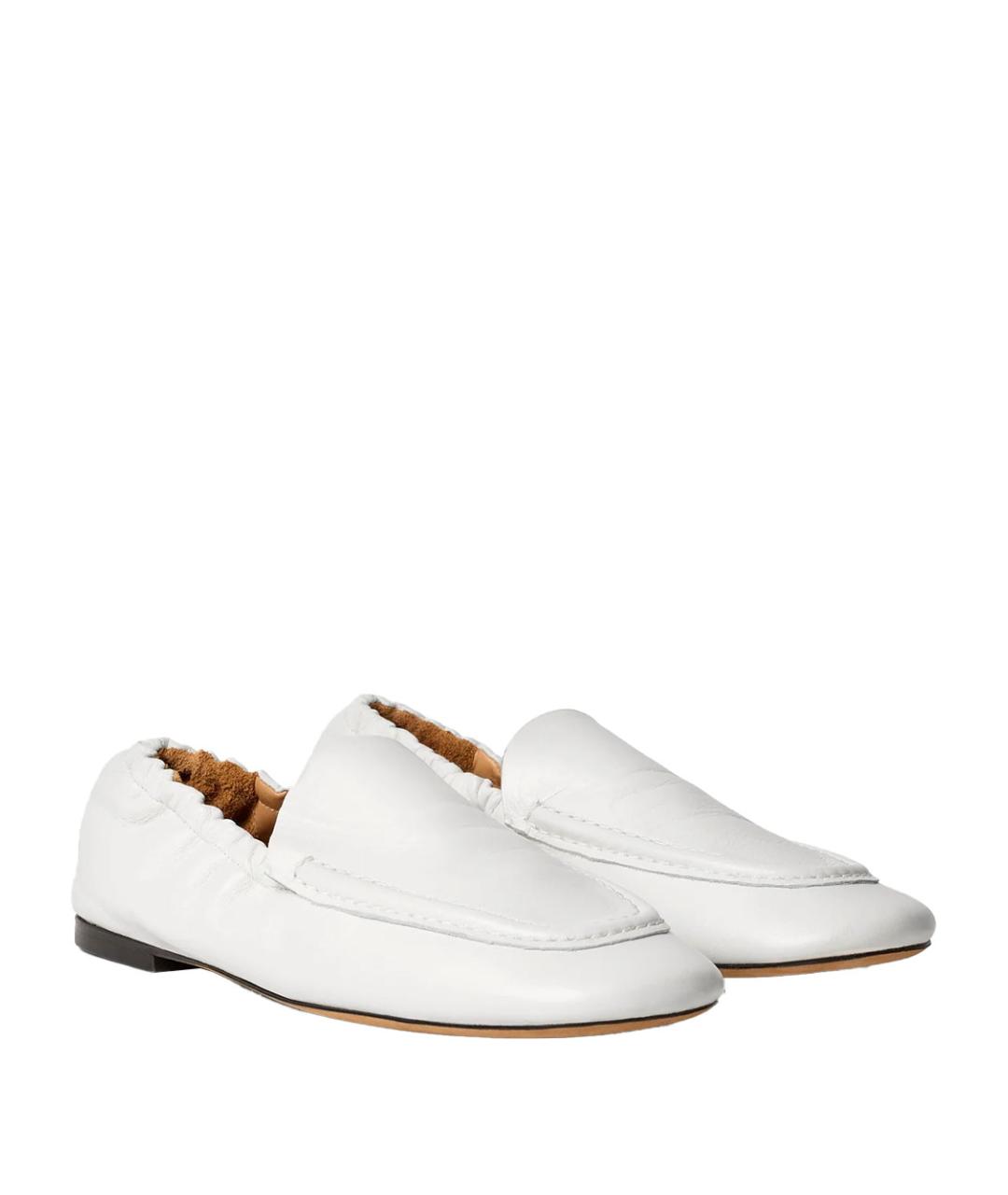 Odissì Белые кожаные лоферы, фото 3
