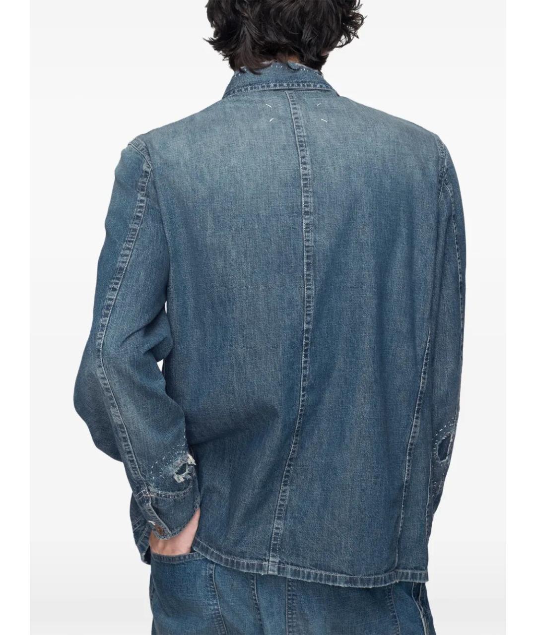 MAISON MARGIELA Синяя хлопковая куртка, фото 5