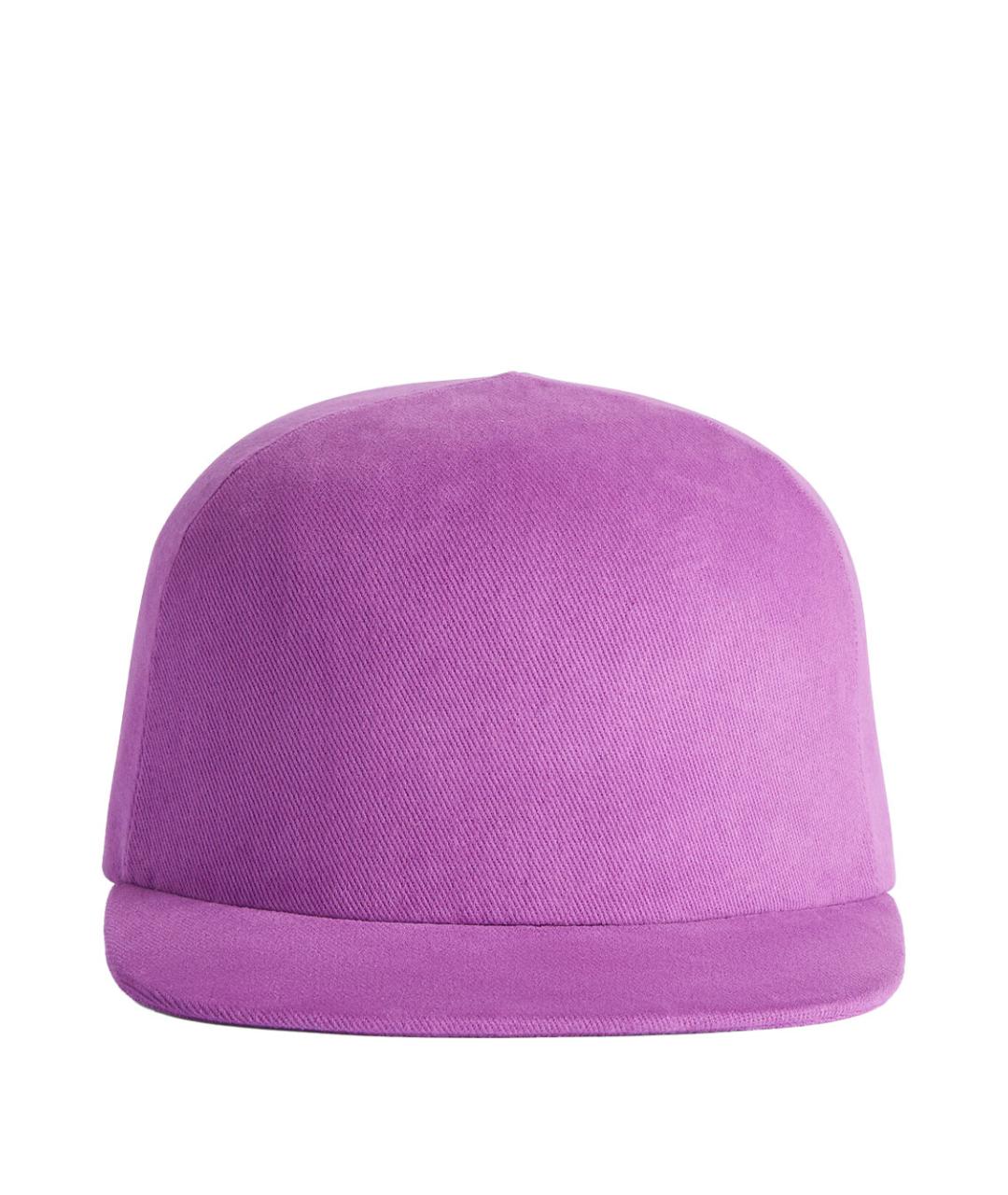 BALENCIAGA Фиолетовая хлопковая кепка, фото 1
