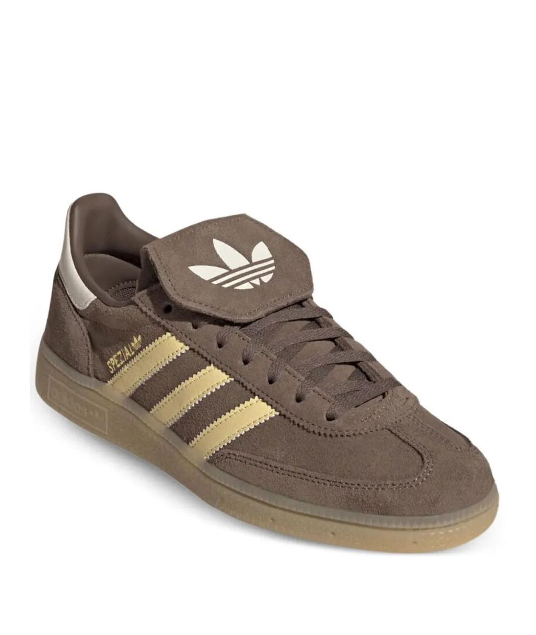 ADIDAS Коричневые замшевые кроссовки, фото 2