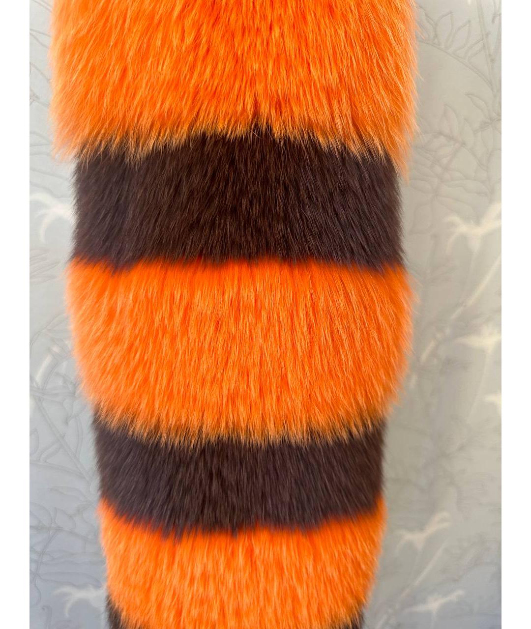 PRADA Оранжевый шарф, фото 3