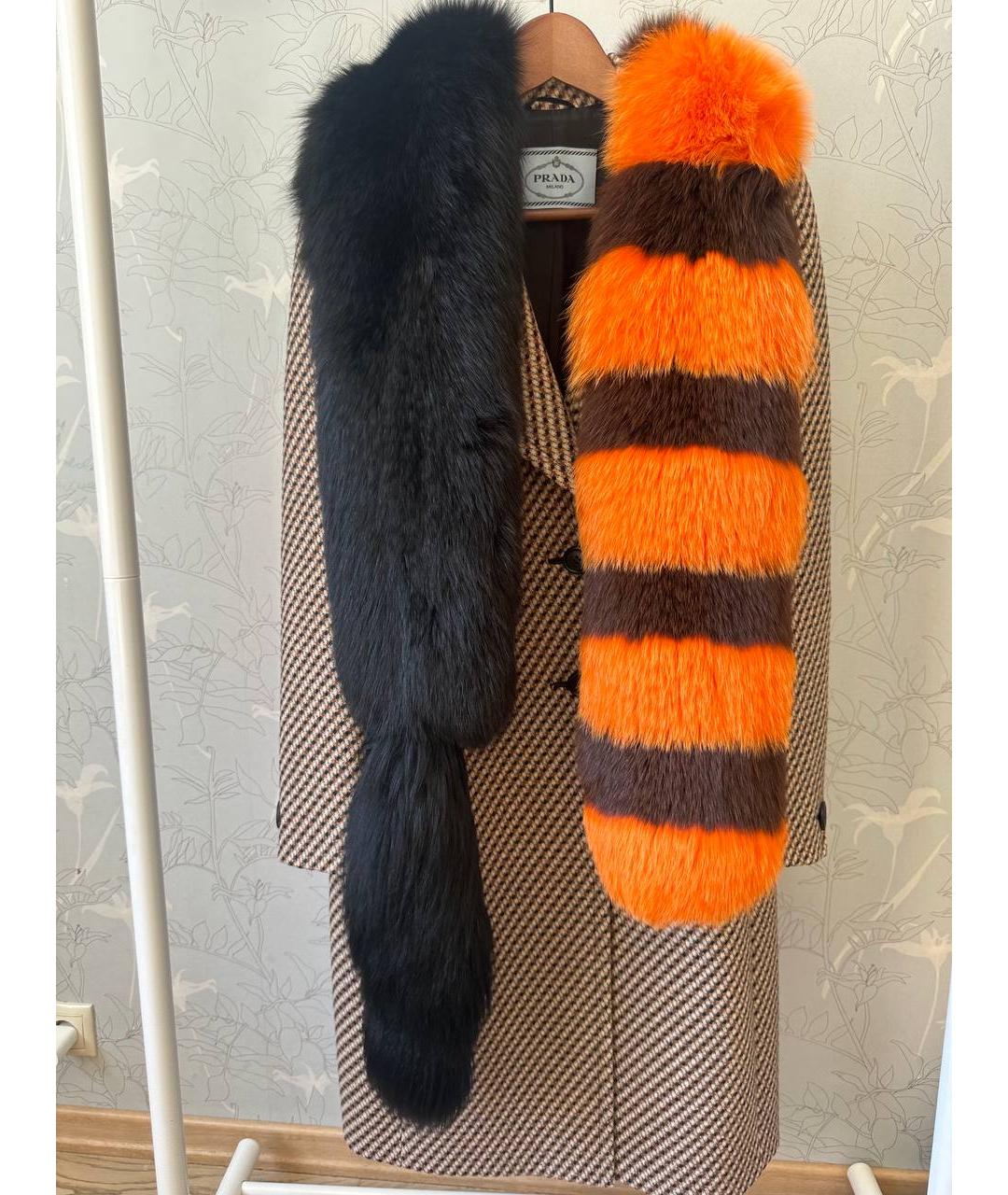 PRADA Оранжевый шарф, фото 2