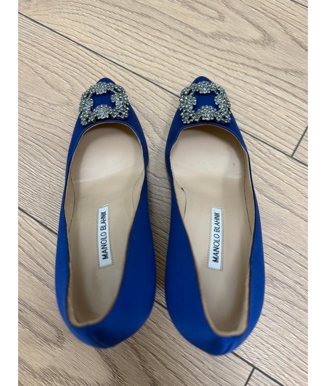 MANOLO BLAHNIK Синие туфли, фото 4