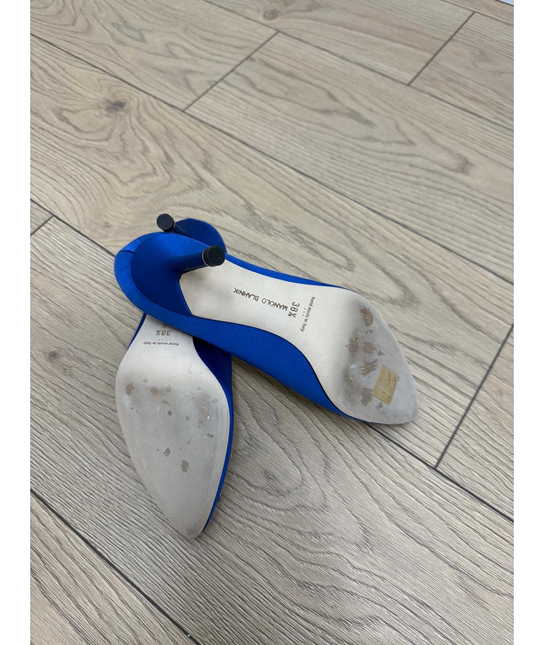 MANOLO BLAHNIK Синие туфли, фото 6