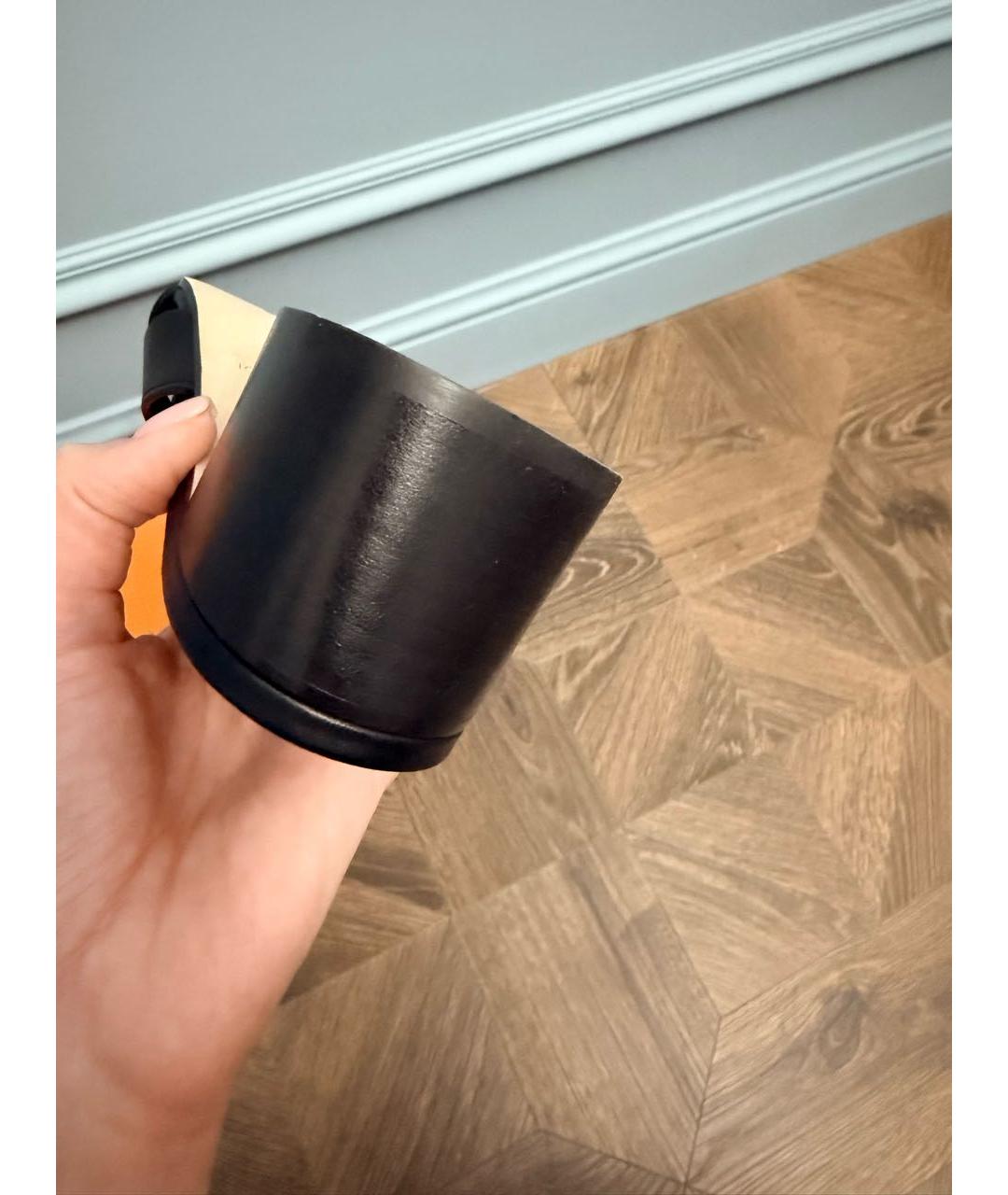LOUIS VUITTON Черные кожаные мюли, фото 6