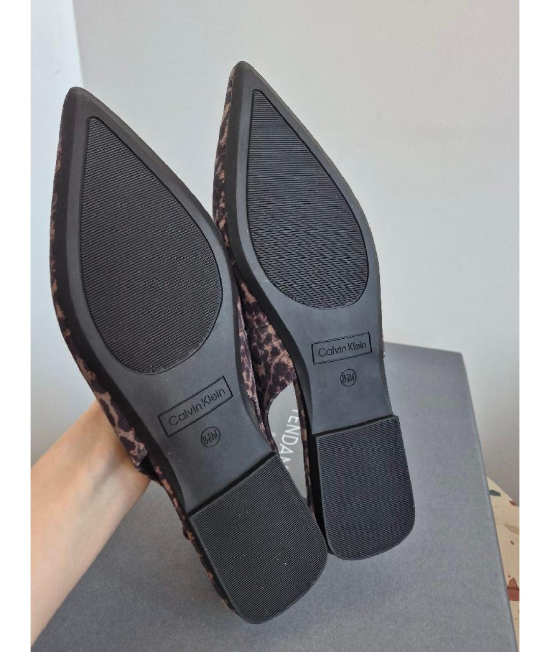 CALVIN KLEIN Мульти замшевые балетки, фото 6