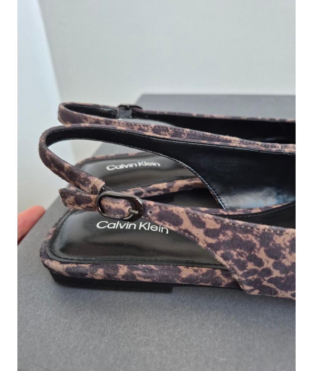 CALVIN KLEIN Мульти замшевые балетки, фото 4