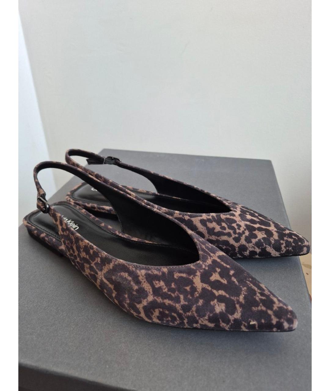 CALVIN KLEIN Мульти замшевые балетки, фото 3