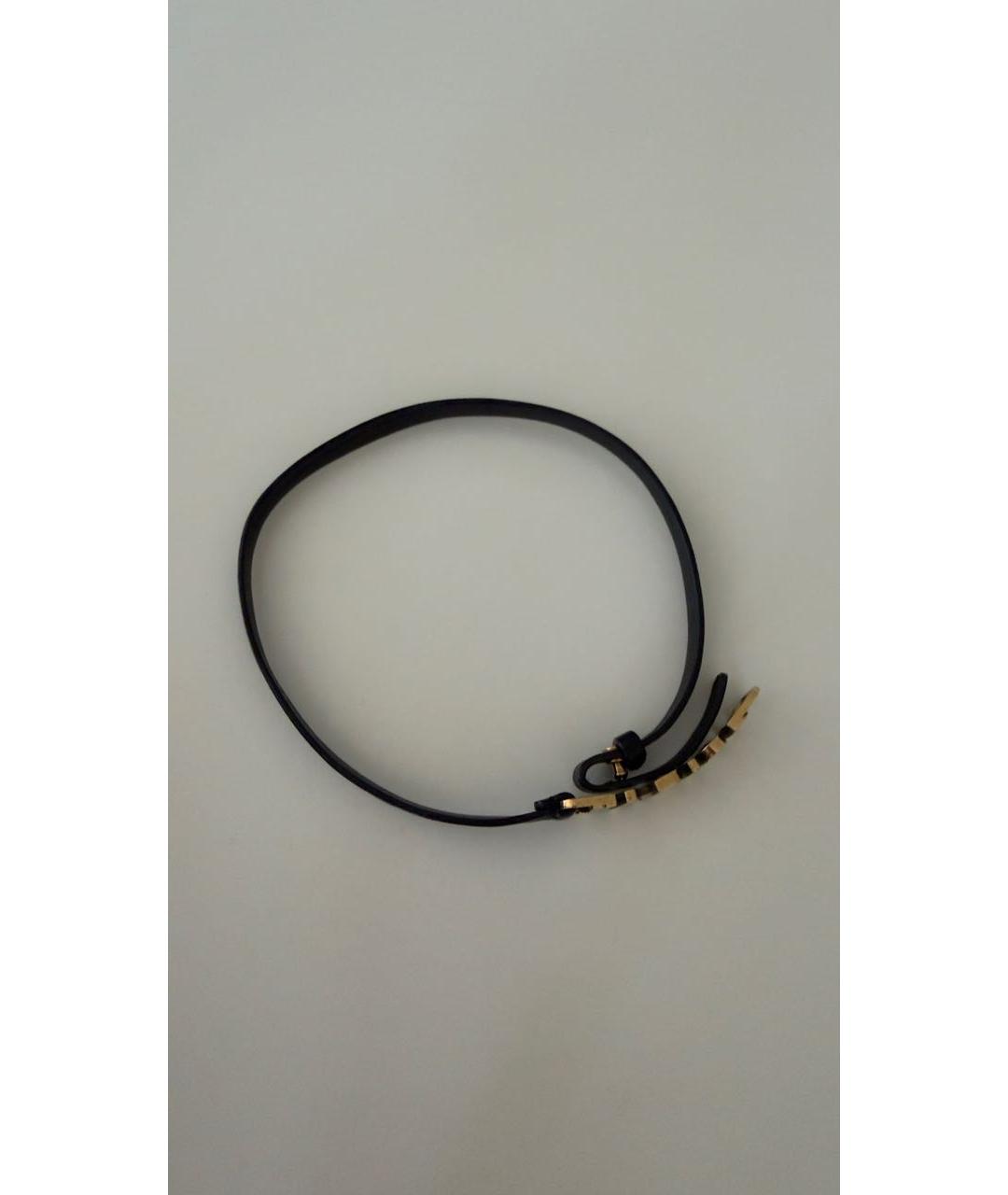 CHRISTIAN DIOR Черный металлический браслет, фото 6