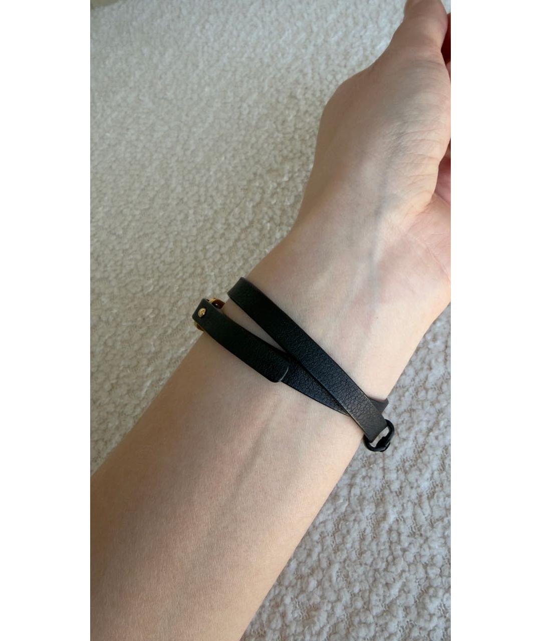 CHRISTIAN DIOR Черный металлический браслет, фото 7