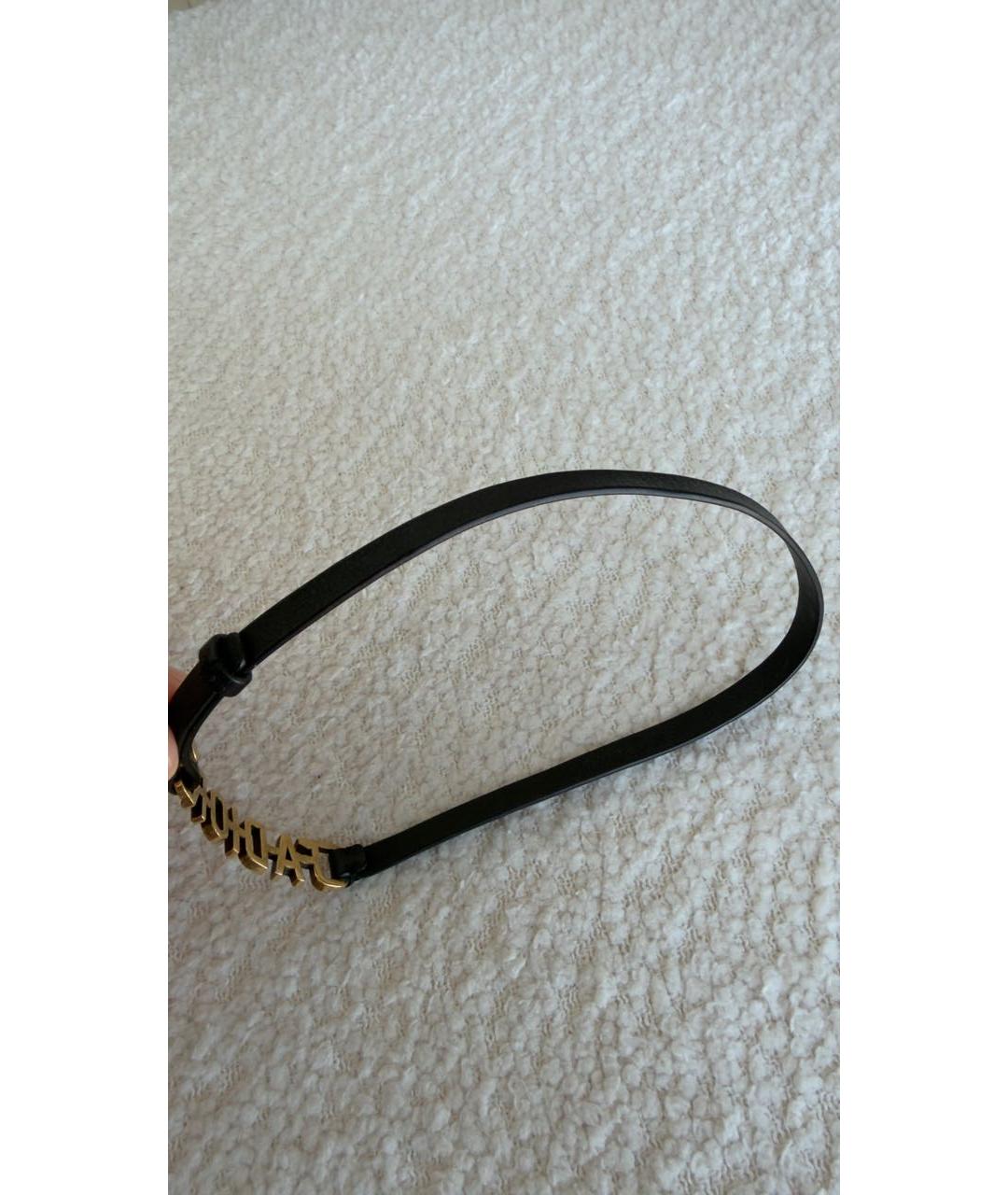 CHRISTIAN DIOR Черный металлический браслет, фото 3