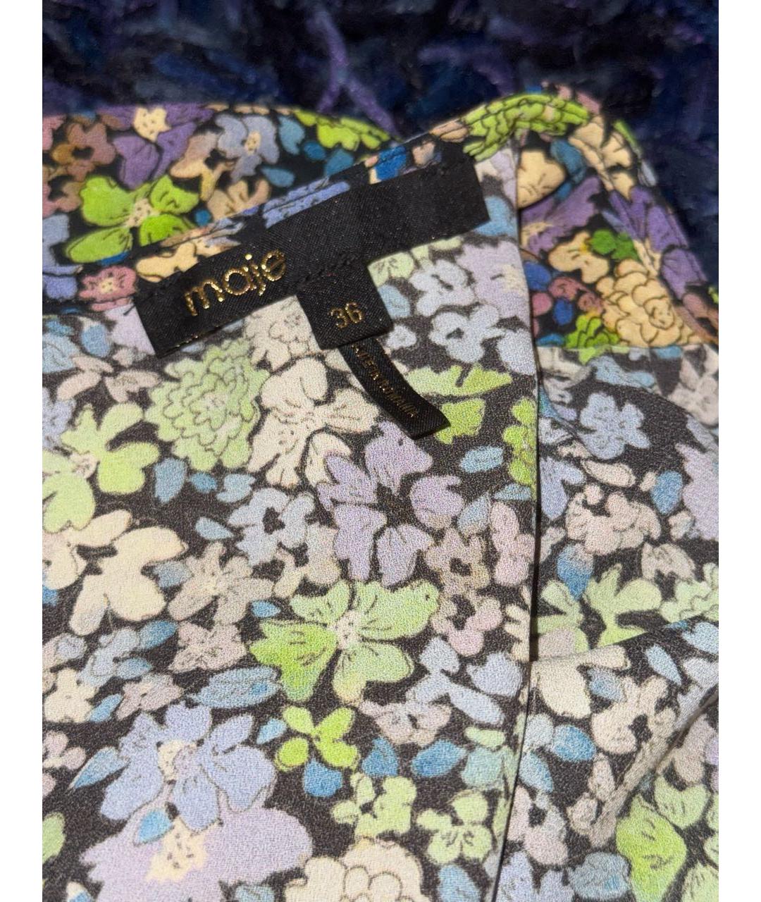 MAJE Мульти полиэстеровое платье, фото 3