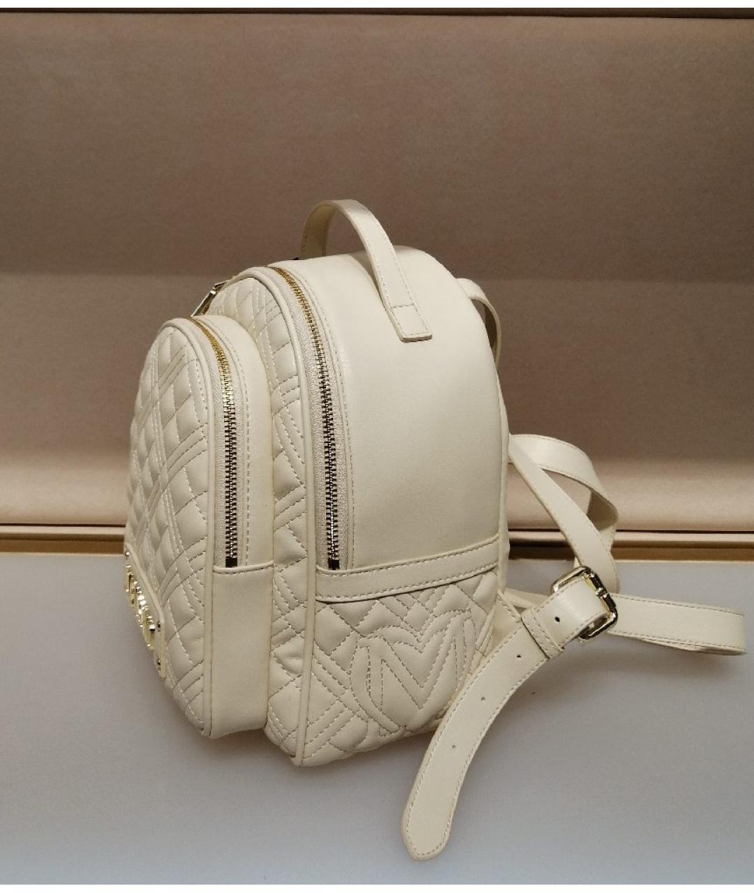 LOVE MOSCHINO Белый рюкзак, фото 2