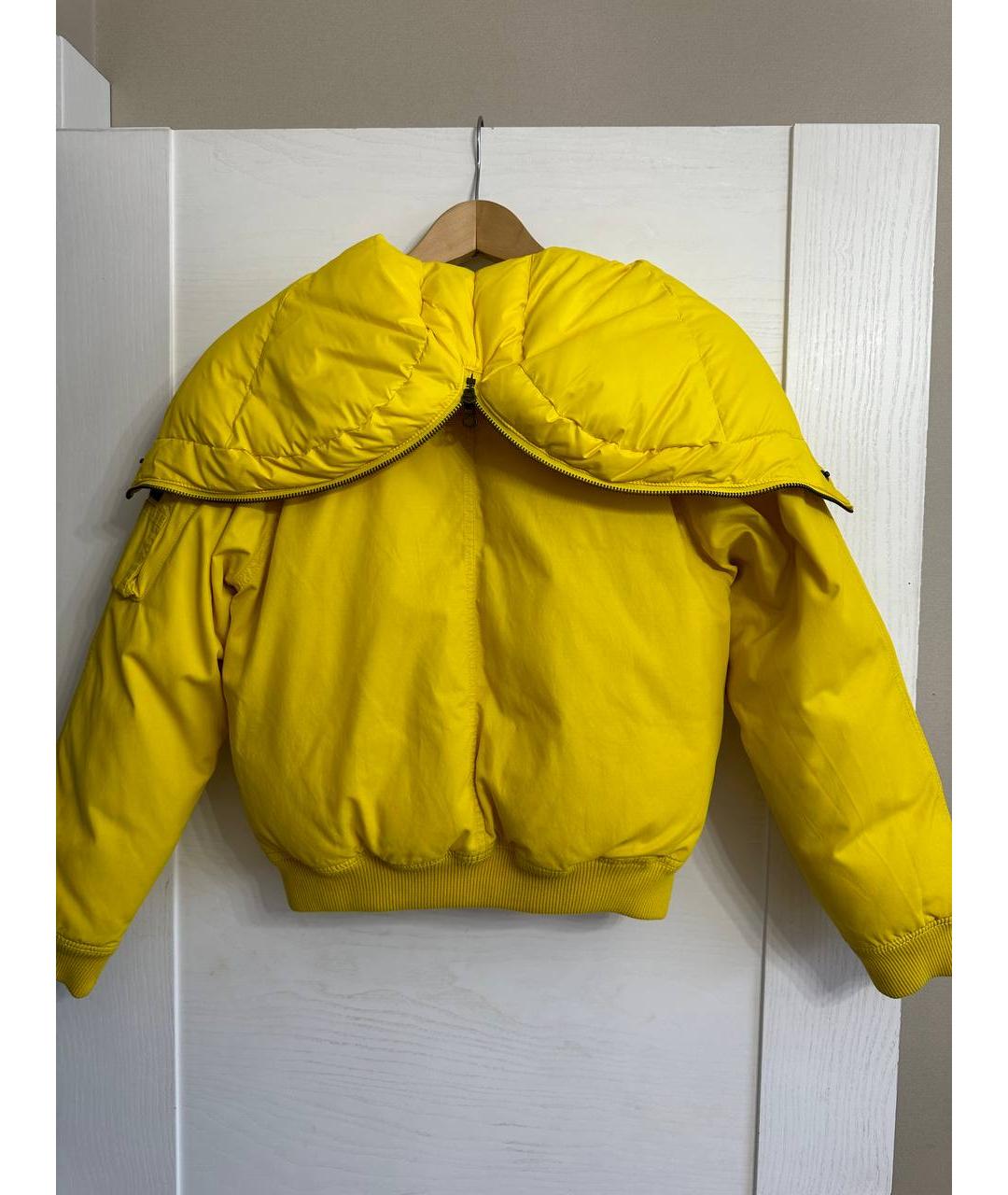 POLO RALPH LAUREN Желтый полиэстеровый пуховик, фото 4