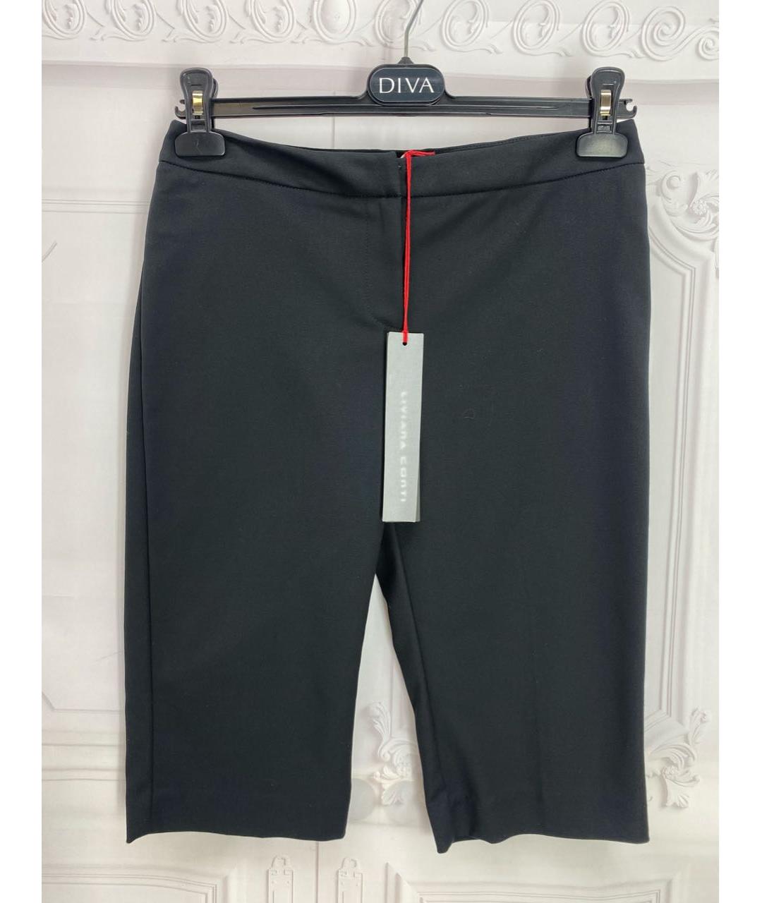 LIVIANA CONTI Черные полиэстеровые шорты, фото 6