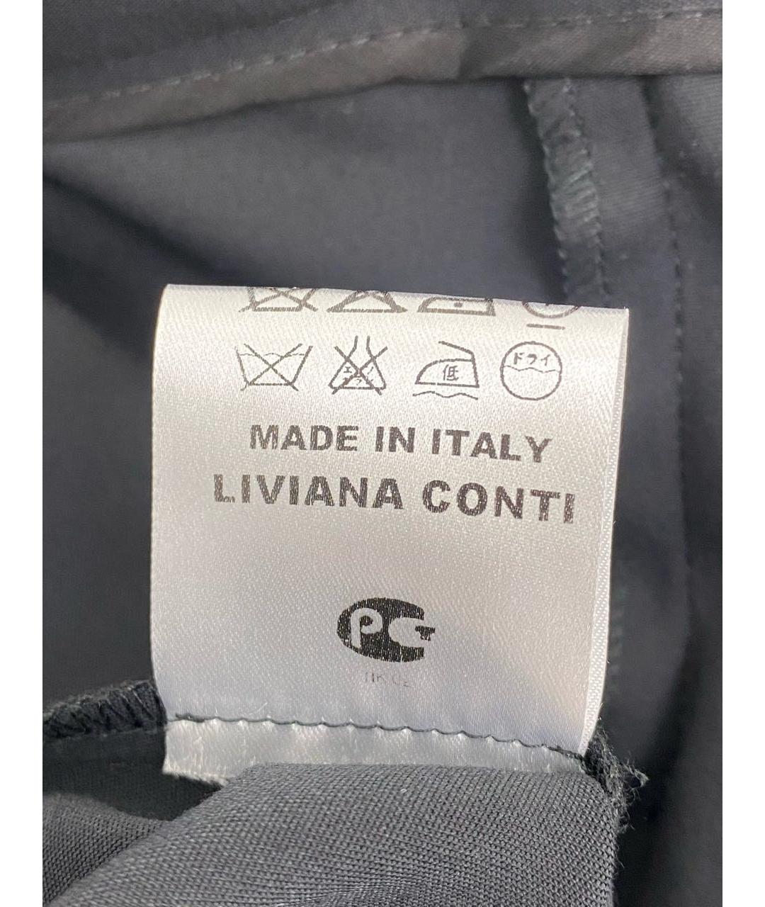 LIVIANA CONTI Черные полиэстеровые шорты, фото 4