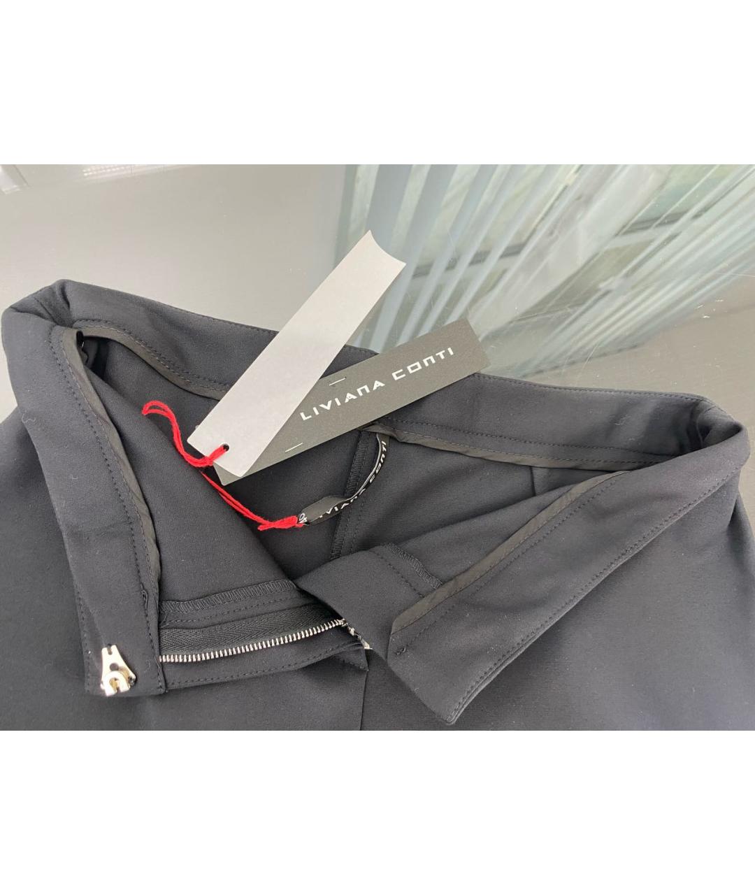 LIVIANA CONTI Черные полиэстеровые шорты, фото 3