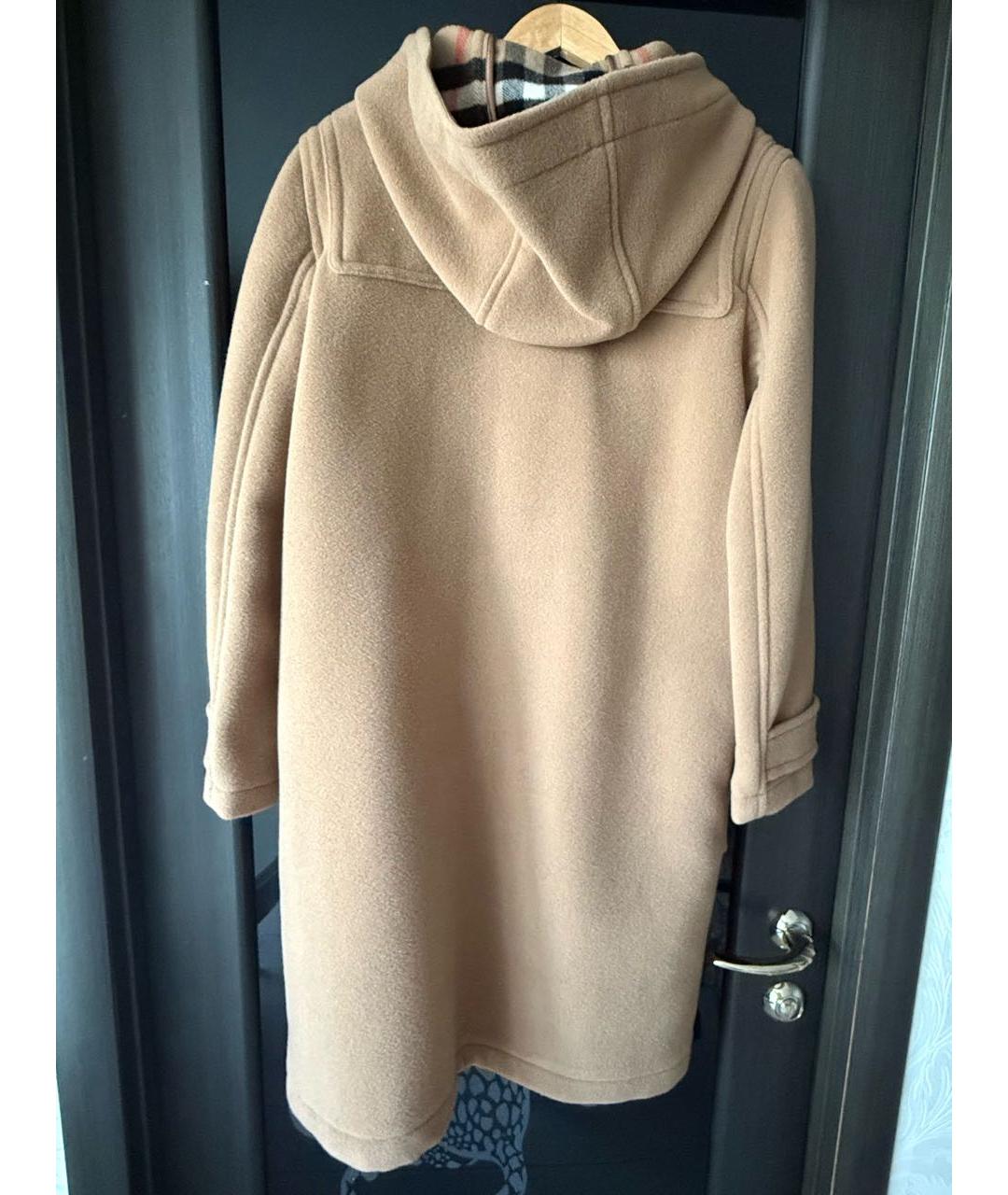 BURBERRY Коричневое шерстяное пальто, фото 2