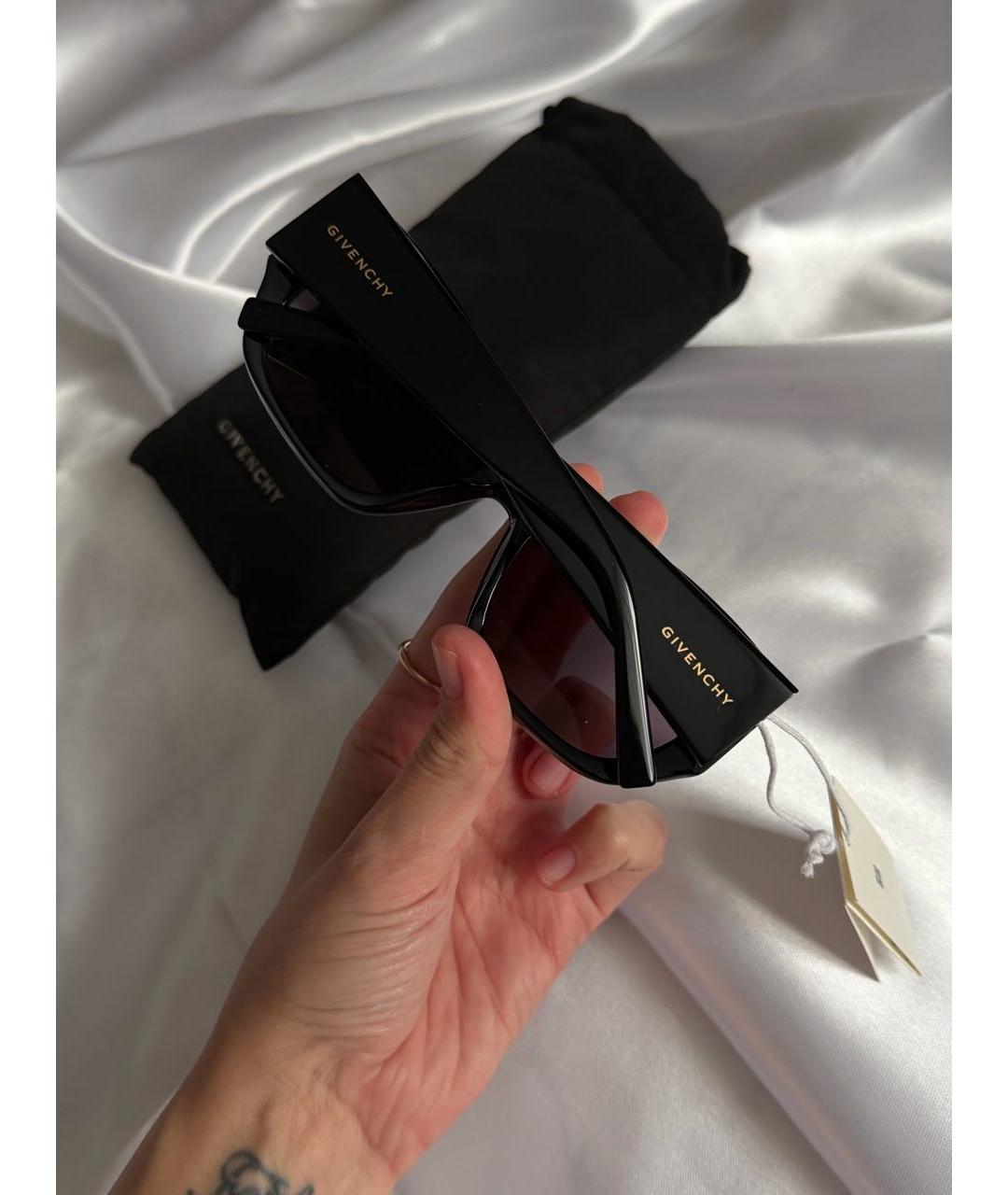 GIVENCHY Черные пластиковые солнцезащитные очки, фото 2