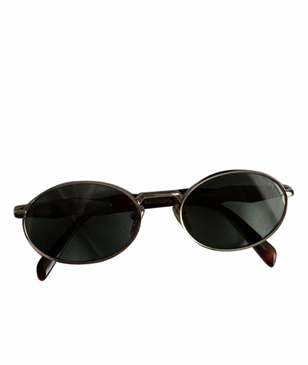 PRADA Зеленые металлические солнцезащитные очки, фото 1