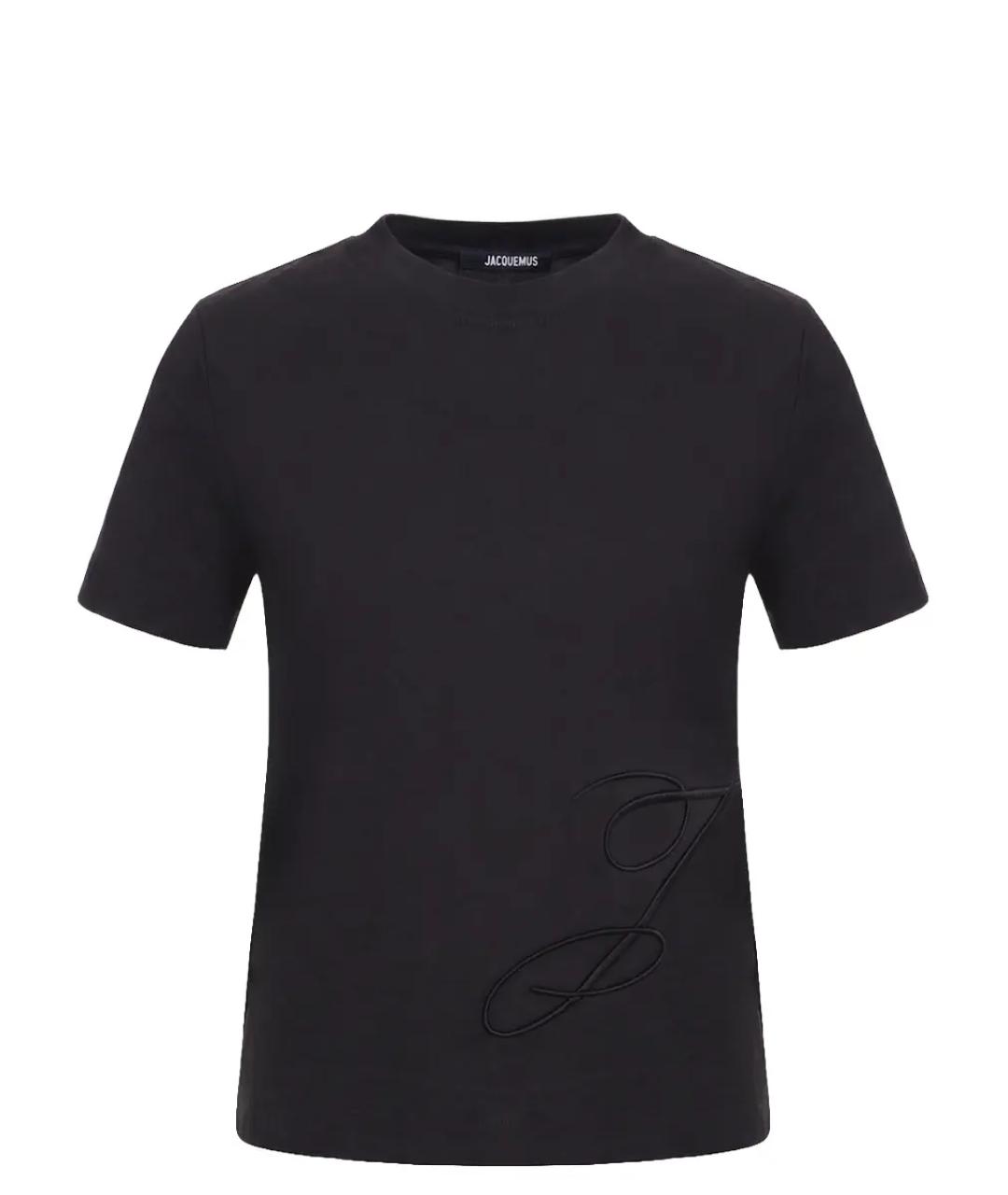 JACQUEMUS Темно-синяя футболка, фото 1