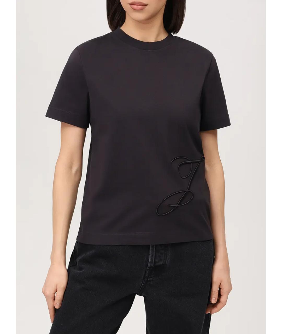 JACQUEMUS Темно-синяя футболка, фото 4