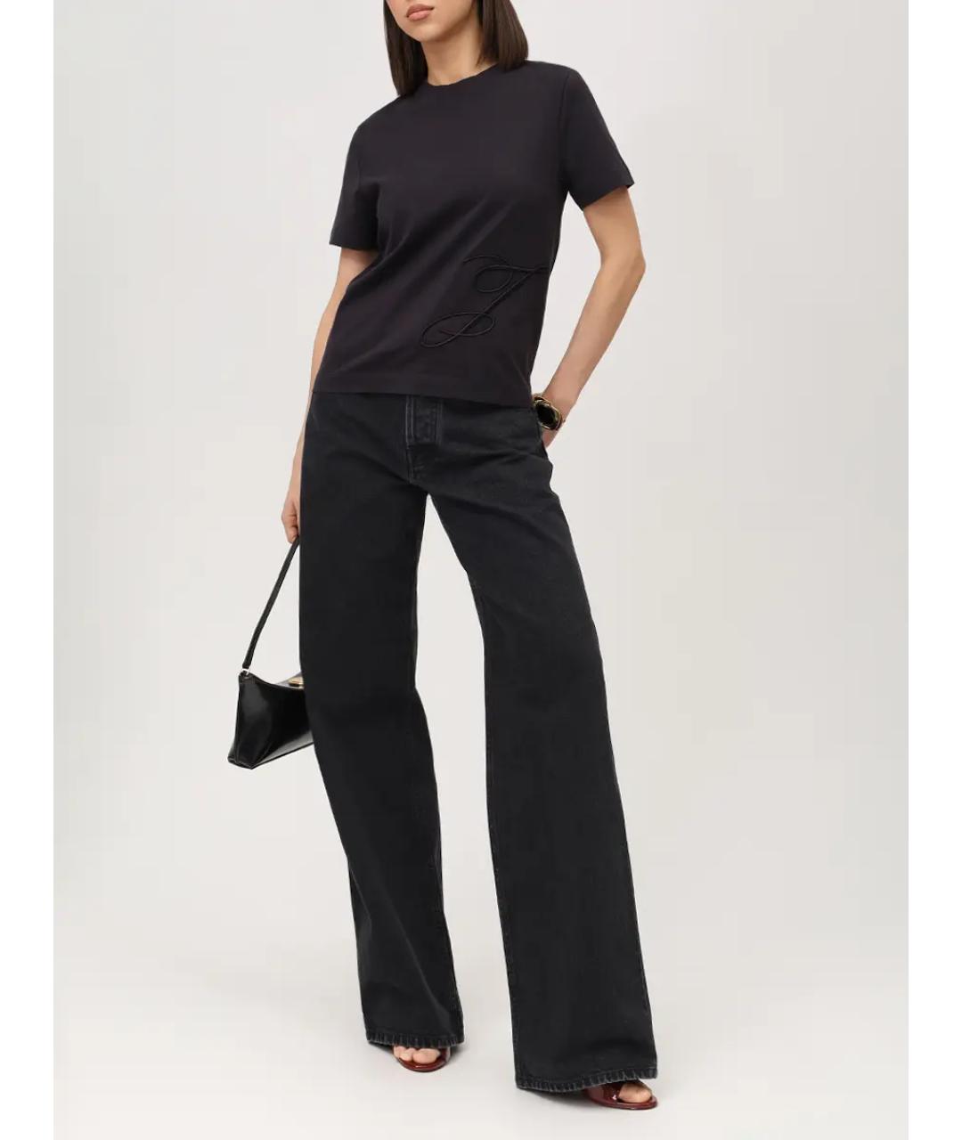 JACQUEMUS Темно-синяя футболка, фото 2