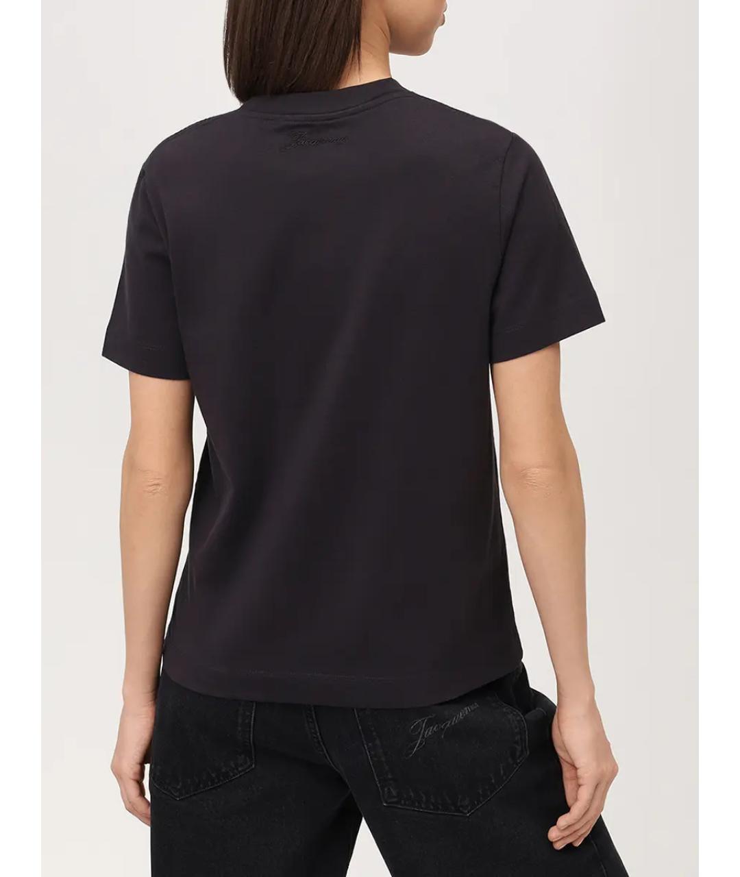 JACQUEMUS Темно-синяя футболка, фото 3
