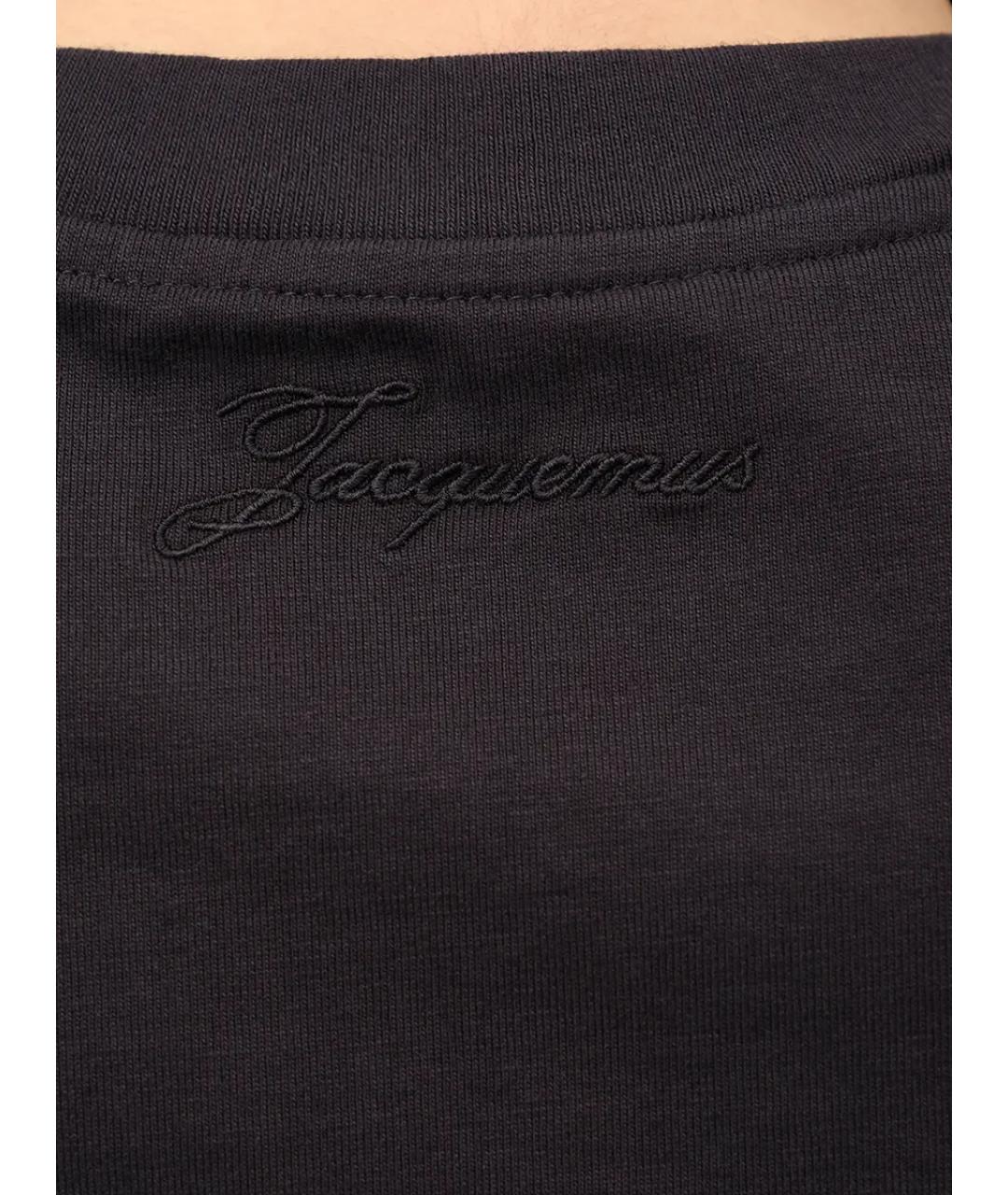 JACQUEMUS Темно-синяя футболка, фото 6