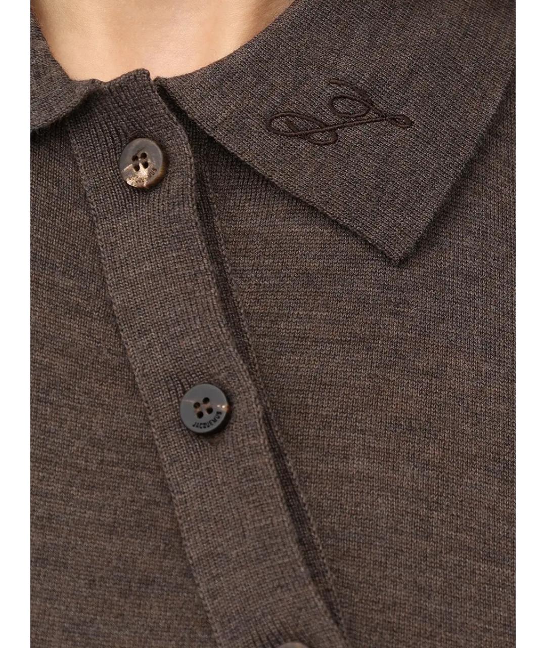 JACQUEMUS Коричневый джемпер / свитер, фото 5