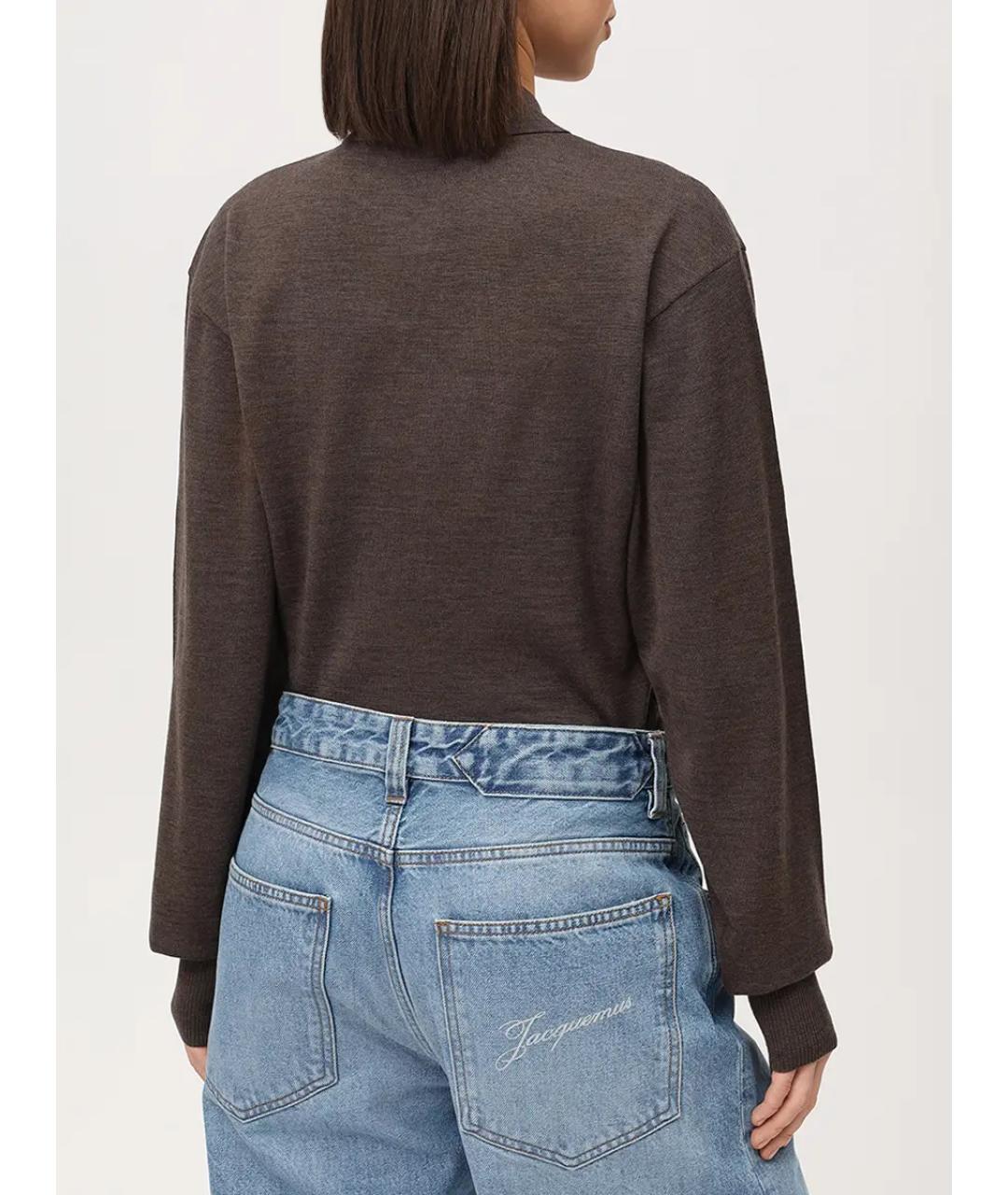 JACQUEMUS Коричневый джемпер / свитер, фото 3