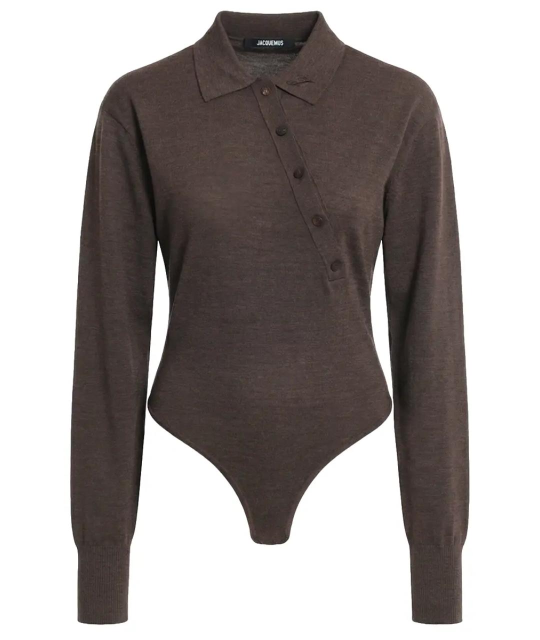JACQUEMUS Коричневый джемпер / свитер, фото 1