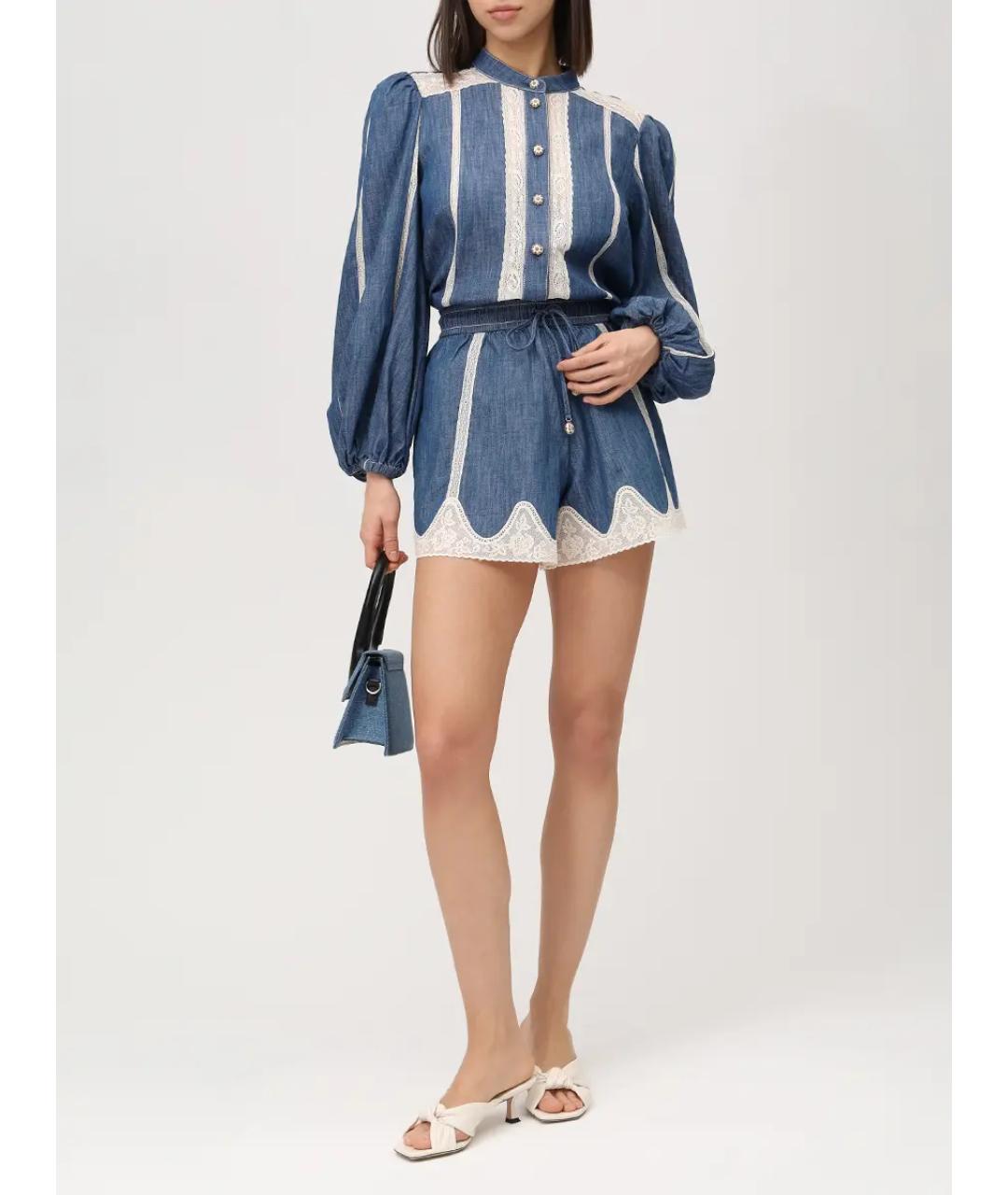 ZIMMERMANN Синие шорты, фото 2