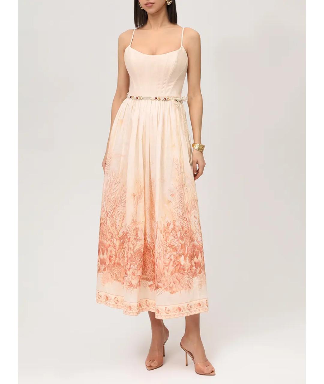 ZIMMERMANN Бежевый сарафан, фото 2