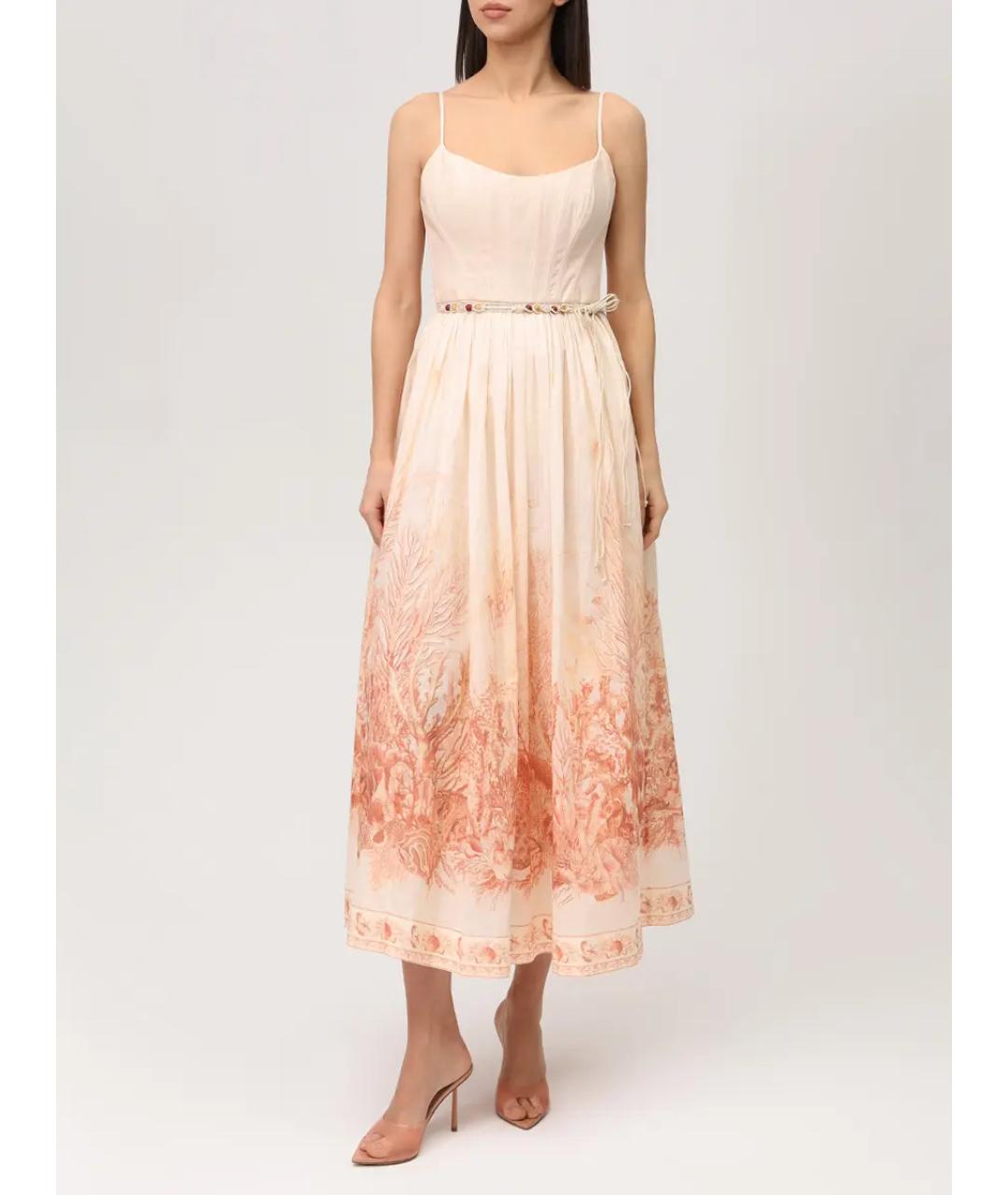 ZIMMERMANN Бежевый сарафан, фото 4
