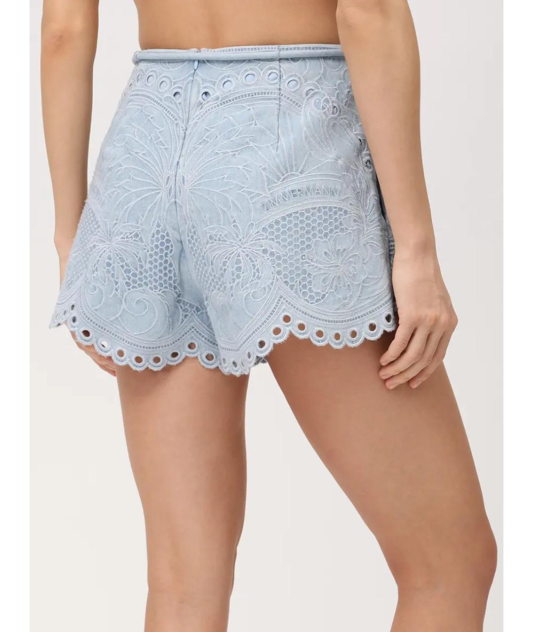 ZIMMERMANN Голубые шорты, фото 3