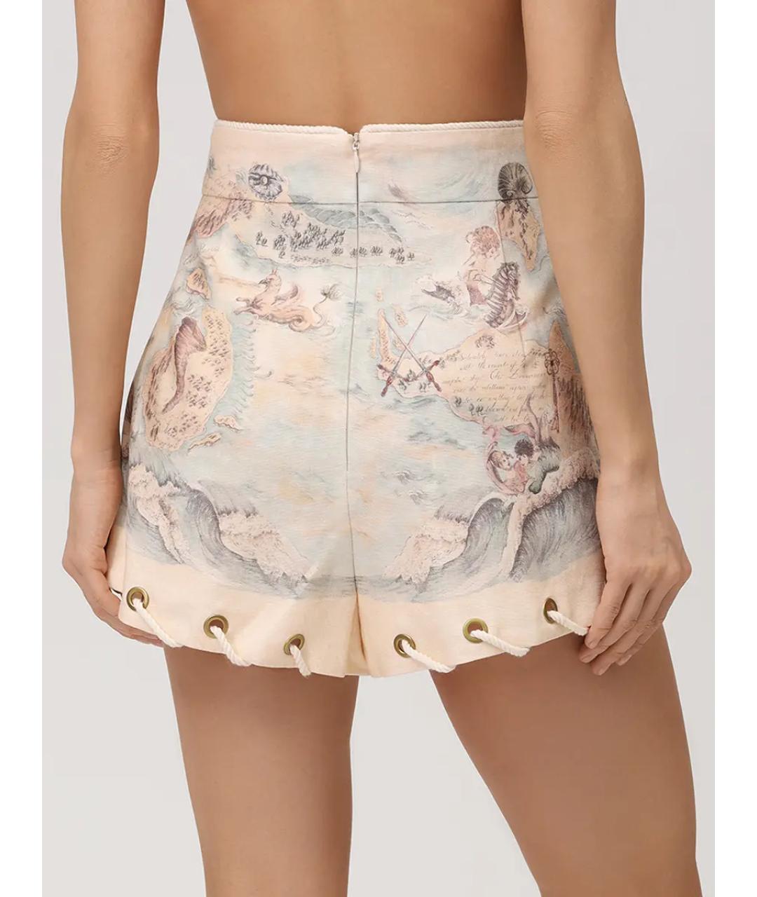 ZIMMERMANN Бежевые шорты, фото 3