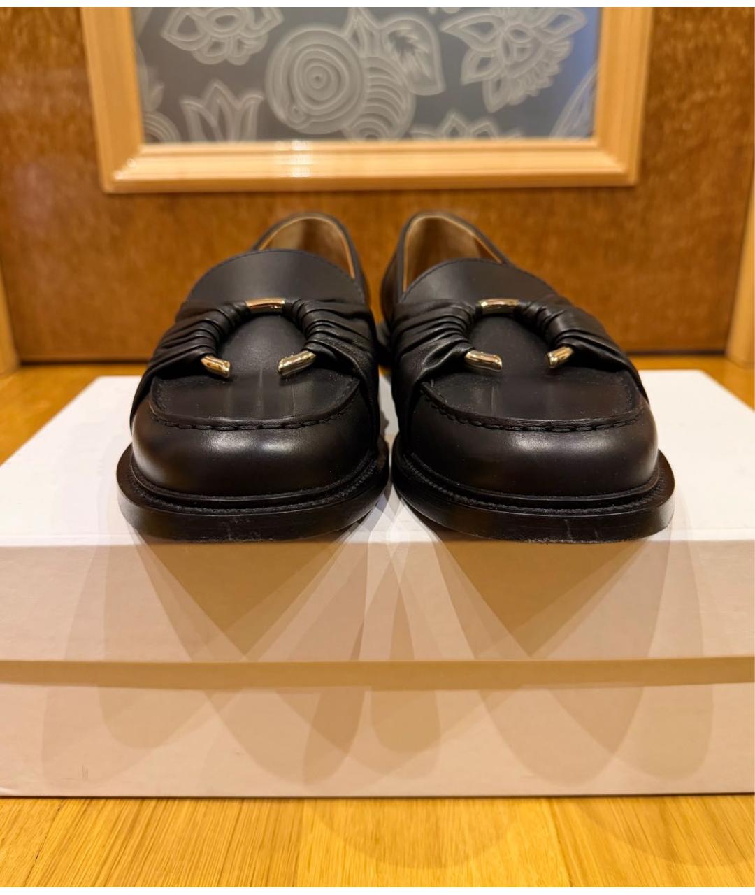 CHLOE Черные кожаные лоферы, фото 2