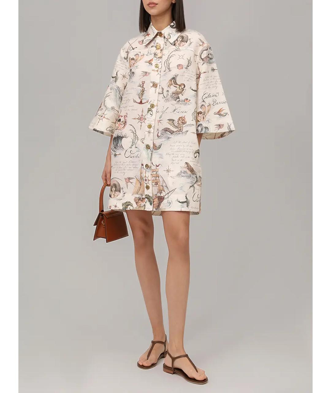 ZIMMERMANN Бежевая туника, фото 2