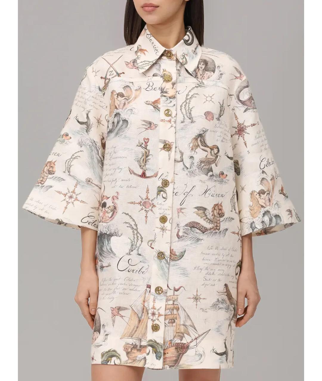 ZIMMERMANN Бежевая туника, фото 4