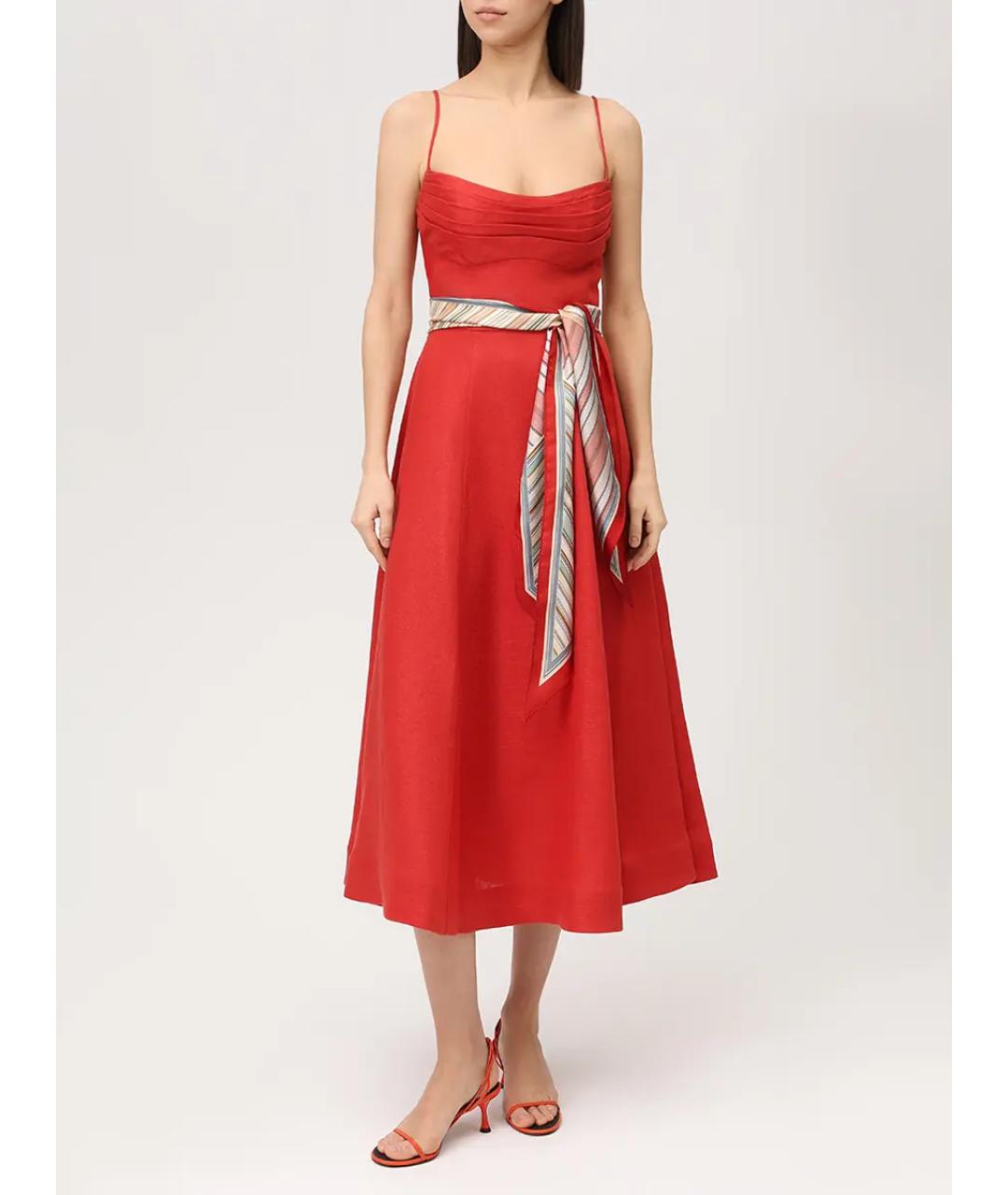 ZIMMERMANN Красный сарафан, фото 4