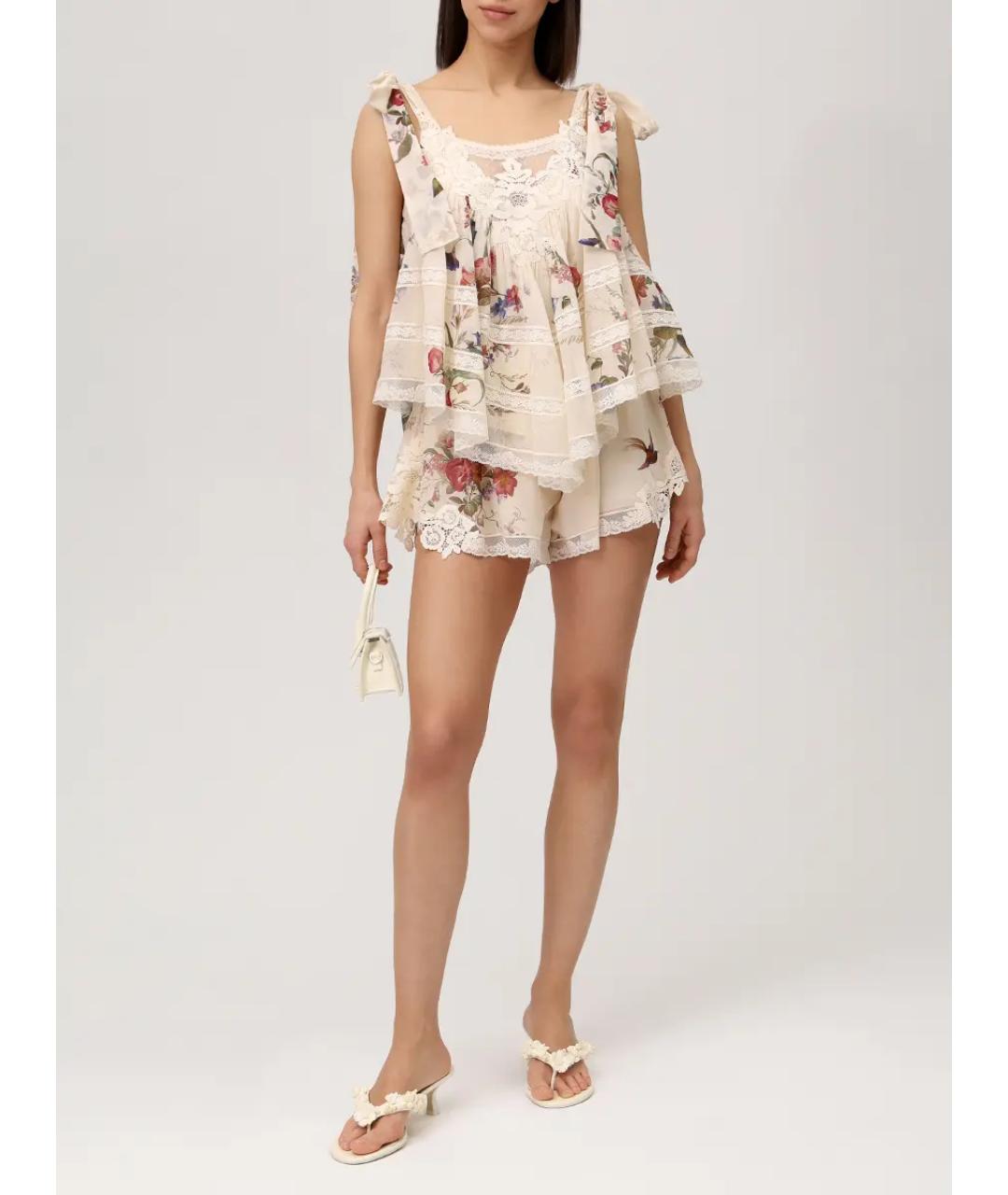 ZIMMERMANN Бежевые шорты, фото 2