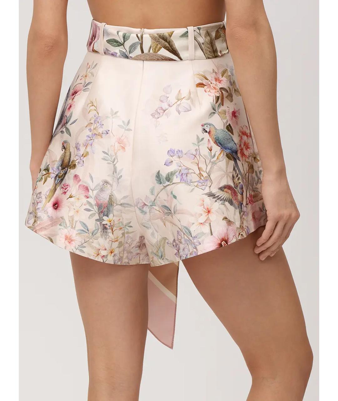 ZIMMERMANN Бежевые шорты, фото 3